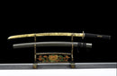 Katana Samurai Goldenes Muster